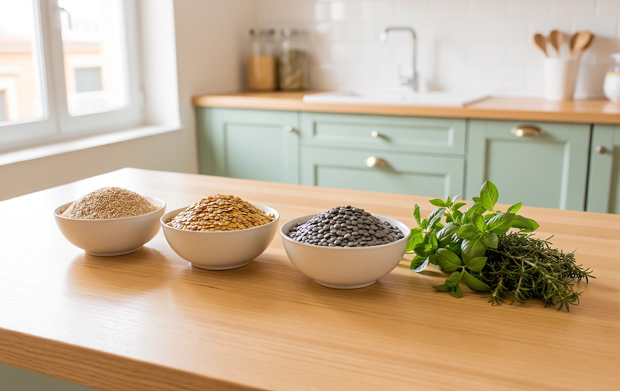 Ingredienti naturali per cucina sana
